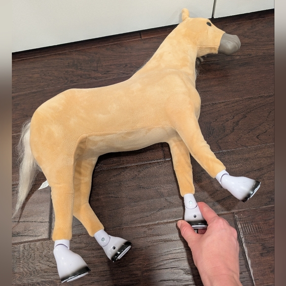 MY LIFE Palomino Posable Horse Plush Tan Horse Toy with White Mane - Picture 10 of 10